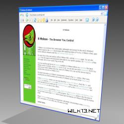 K-Meleon przeglądarka screenshot